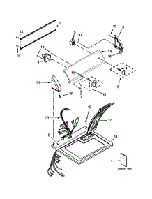 Top And Console Parts parts for Kenmore Dryer 110.7192312 (1107192312, 110 7192312) from AppliancePartsPros.com