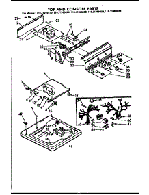 Top And Console Parts parts for Kenmore Washer 110.71960220 (11071960220, 110 71960220) from AppliancePartsPros.com