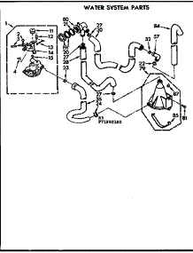 Water System Parts parts for Kenmore Washer 110.71990800 (11071990800, 110 71990800) from AppliancePartsPros.com