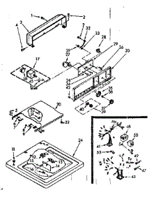 Top And Console Assembly parts for Kenmore Washer 110.7204200 (1107204200, 110 7204200) from AppliancePartsPros.com