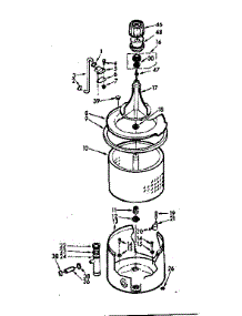Tub And Basket Assembly parts for Kenmore Washer 110.7204201 (1107204201, 110 7204201) from AppliancePartsPros.com