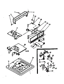 Top And Console Assembly parts for Kenmore Washer 110.7204201 (1107204201, 110 7204201) from AppliancePartsPros.com