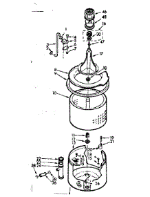 Tub And Basket Assembly parts for Kenmore Washer 110.7204250 (1107204250, 110 7204250) from AppliancePartsPros.com