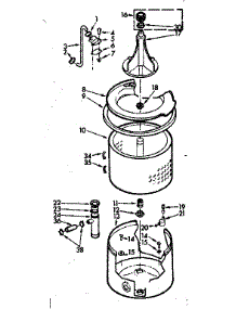 Tub And Basket Assembly parts for Kenmore Washer 110.7204300 (1107204300, 110 7204300) from AppliancePartsPros.com