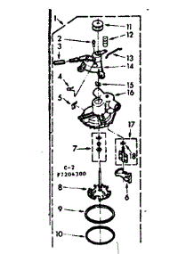 Pump Assembly parts for Kenmore Washer 110.7204300 (1107204300, 110 7204300) from AppliancePartsPros.com