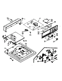 Top And Console Assembly parts for Kenmore Washer 110.7204302 (1107204302, 110 7204302) from AppliancePartsPros.com