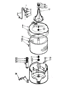 Tub And Basket Assembly parts for Kenmore Washer 110.7204400 (1107204400, 110 7204400) from AppliancePartsPros.com