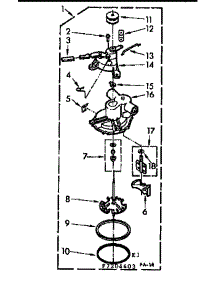 Pump Assembly parts for Kenmore Washer 110.7204403 (1107204403, 110 7204403) from AppliancePartsPros.com