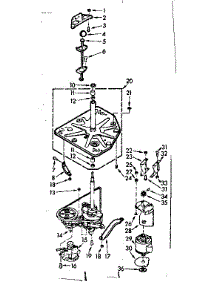 Drive System parts for Kenmore Washer 110.7204510 (1107204510, 110 7204510) from AppliancePartsPros.com