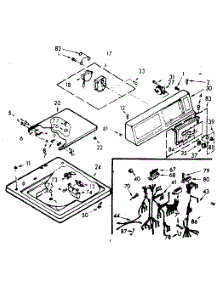 Top And Console Assembly parts for Kenmore Washer 110.7204511 (1107204511, 110 7204511) from AppliancePartsPros.com
