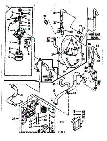 Water System parts for Kenmore Washer 110.7204611 (1107204611, 110 7204611) from AppliancePartsPros.com