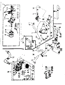 Water System parts for Kenmore Washer 110.7204615 (1107204615, 110 7204615) from AppliancePartsPros.com