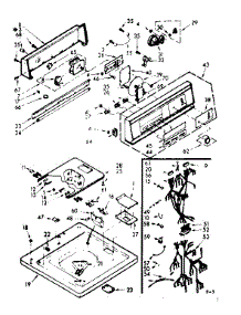 Top And Console Assembly parts for Kenmore Washer 110.7204803 (1107204803, 110 7204803) from AppliancePartsPros.com