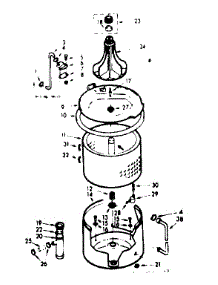 Tub And Basket Assembly parts for Kenmore Washer 110.7205640 (1107205640, 110 7205640) from AppliancePartsPros.com