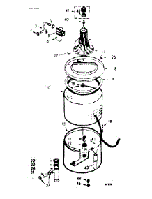 Tub And Basket Assembly parts for Kenmore Washer 110.7205641 (1107205641, 110 7205641) from AppliancePartsPros.com