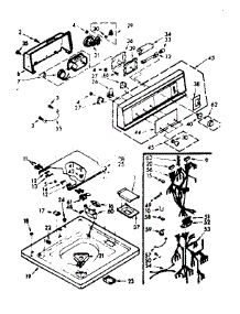 Top And Console Asm parts for Kenmore Washer 110.7205703 (1107205703, 110 7205703) from AppliancePartsPros.com