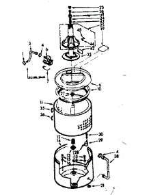 Tub & Basket Assembly parts for Kenmore Washer 110.7205804 (1107205804, 110 7205804) from AppliancePartsPros.com