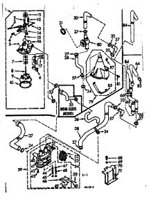 Water System parts for Kenmore Washer 110.7215601 (1107215601, 110 7215601) from AppliancePartsPros.com