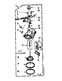 Pump Assembly parts for Kenmore Washer 110.7224400 (1107224400, 110 7224400) from AppliancePartsPros.com