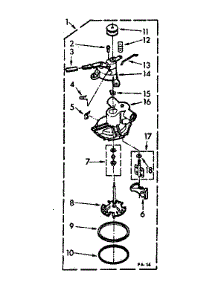 Pump Assembly parts for Kenmore Washer 110.7224401 (1107224401, 110 7224401) from AppliancePartsPros.com