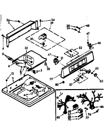 Top & Console Assembly parts for Kenmore Washer 110.7224403 (1107224403, 110 7224403) from AppliancePartsPros.com