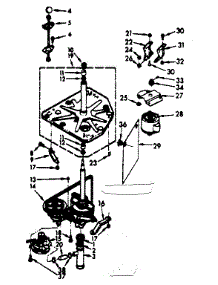 Drive System parts for Kenmore Washer 110.7224403 (1107224403, 110 7224403) from AppliancePartsPros.com