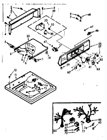 Top And Console Assembly parts for Kenmore Washer 110.7224603 (1107224603, 110 7224603) from AppliancePartsPros.com