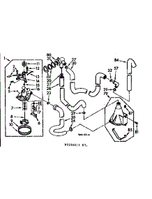 Water System parts for Kenmore Washer 110.7224611 (1107224611, 110 7224611) from AppliancePartsPros.com