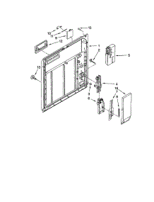 Inner Door parts for Kenmore Dishwasher 110.723120 (110723120, 110 723120) from AppliancePartsPros.com