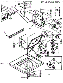 Top And Console Parts parts for Kenmore Washer 110.72401420 (11072401420, 110 72401420) from AppliancePartsPros.com