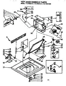 Top And Console Parts parts for Kenmore Washer 110.72401600 (11072401600, 110 72401600) from AppliancePartsPros.com