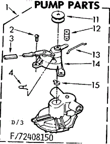 Pump Parts parts for Kenmore Washer 110.72408150 (11072408150, 110 72408150) from AppliancePartsPros.com