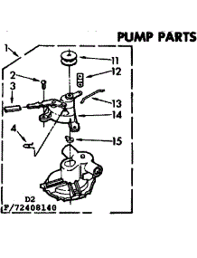 Pump Parts parts for Kenmore Washer 110.72408240 (11072408240, 110 72408240) from AppliancePartsPros.com
