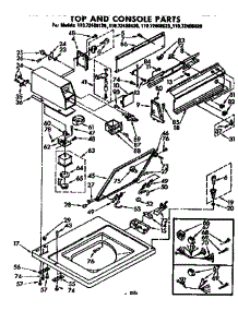Top And Console Parts parts for Kenmore Washer 110.72408620 (11072408620, 110 72408620) from AppliancePartsPros.com