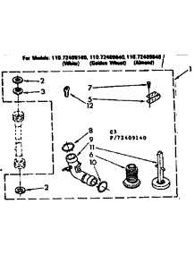 Miscellaneous Parts parts for Kenmore Washer 110.72409640 (11072409640, 110 72409640) from AppliancePartsPros.com