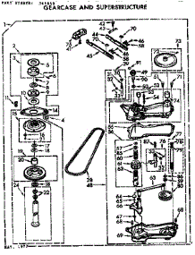 Gearcase / Transmission parts for Kenmore Washer 110.72425110 (11072425110, 110 72425110) from AppliancePartsPros.com