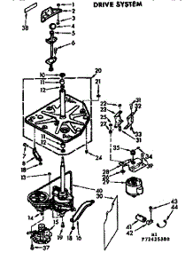 Drive System parts for Kenmore Washer 110.72425300 (11072425300, 110 72425300) from AppliancePartsPros.com