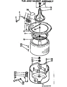 Tub And Basket Assembly parts for Kenmore Washer 110.72430300 (11072430300, 110 72430300) from AppliancePartsPros.com
