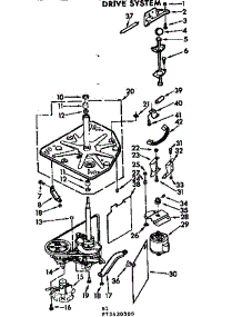 Drive System parts for Kenmore Washer 110.72430300 (11072430300, 110 72430300) from AppliancePartsPros.com