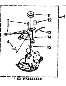 Pump Parts parts for Kenmore Washer 110.72433610 (11072433610, 110 72433610) from AppliancePartsPros.com