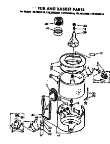 Tub And Basket Parts parts for Kenmore Washer 110.72433610 (11072433610, 110 72433610) from AppliancePartsPros.com