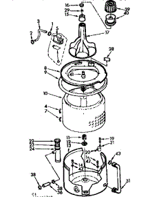 Tub & Basket Assembly parts for Kenmore Washer 110.72481200 (11072481200, 110 72481200) from AppliancePartsPros.com