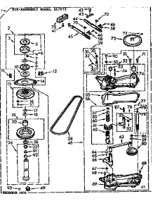Gearcase / Transmission parts for Kenmore Washer 110.72483800 (11072483800, 110 72483800) from AppliancePartsPros.com