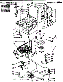Drive System parts for Kenmore Washer 110.72492600 (11072492600, 110 72492600) from AppliancePartsPros.com