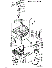 Drive System parts for Kenmore Washer 110.72562310 (11072562310, 110 72562310) from AppliancePartsPros.com