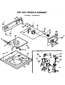 Top And Console Assembly parts for Kenmore Washer 110.72610110 (11072610110, 110 72610110) from AppliancePartsPros.com
