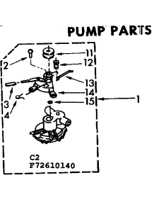 Pump Parts parts for Kenmore Washer 110.72610140 (11072610140, 110 72610140) from AppliancePartsPros.com