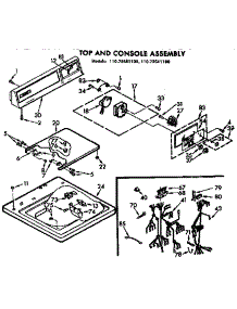 Top And Console Assembly parts for Kenmore Washer 110.72641100 (11072641100, 110 72641100) from AppliancePartsPros.com