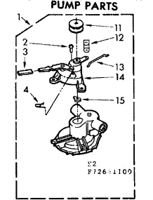 Pump Parts parts for Kenmore Washer 110.72641100 (11072641100, 110 72641100) from AppliancePartsPros.com