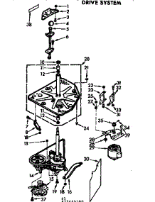 Drive System parts for Kenmore Washer 110.72645100 (11072645100, 110 72645100) from AppliancePartsPros.com